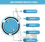 Elliptical or Bike Eddy Mechanism Internal Brake Cables 1.5"
