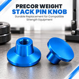 Precor Cable Gym Weight Stack Pin Knob Replacement Thread 3/8-16" - Dia 35mm -22mm H
