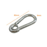 Steel Rope Snap Link Clip For Cable Gym Attachment Φ8 x 80 Strength System