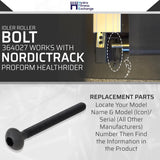 NordicTrack Proform HealthRider Epic Reebok Treadmill Idler Roller Bolt 364027