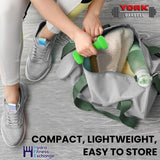 York Barbell Vinyl Coated Fitbell Dumbbell (2LB, Pack of 1) | Durable Anti-Roll Anti-Slip, Color Lime | Ideal for Arm Rows Squats Chest Presses Bicep Curls Walking Jogging & Yoga