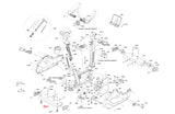 Matrix Fitness Upright Bike Back Stabilizer Set Semi Assembly 1000381730
