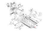 Matrix Fitness Treadmill Left Rear Frame Endcap 1000368958