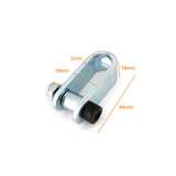 Gym Steel Rope Cable End U Bracket Set Size 44 x 14 x 3mmT Strength System