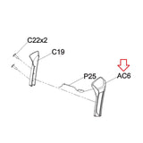 AFG - Advanced Fitness Group EP585 EP558E EP559E Elliptical Right Hand Pulse Grip Set 1000337601-hydrafitnessparts