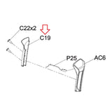 AFG - Advanced Fitness Group EP585 TM438E TM439E Elliptical Right Rear Pulse Grip Plastic Cover 1000300263-hydrafitnessparts
