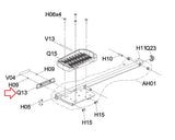 AFG Horizon Fitness 7.0 AE EP716 EP283 EP703 Elliptical Outer Accent Plate 1000419654-hydrafitnessparts