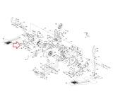 AFG Horizon Fitness Elliptical Left Roller Cover 1000222889-hydrafitnessparts