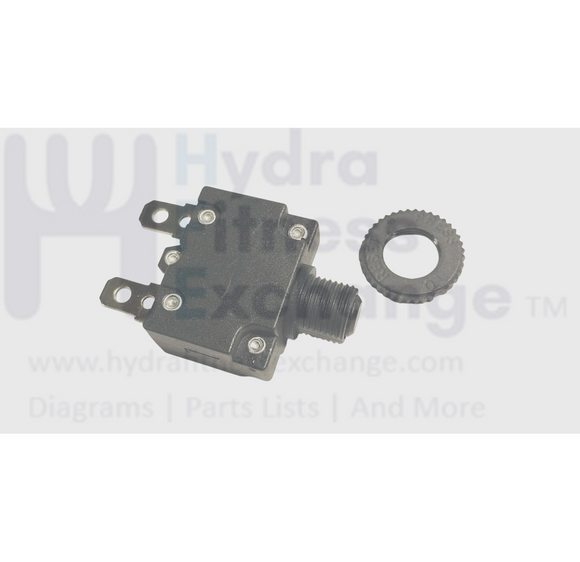 AFG Horizon Livestrong 3.1AT 5.3AT Treadmill Circuit Breaker MFR- QMB-152-11C3N-3BA & 003347-00-hydrafitnessparts