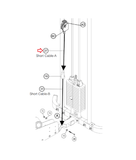 Body Solid G4I Strength System Short Cable 810mm 32.5" JSC-A825.5-hydrafitnessparts
