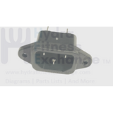 Bodyguard Fitness T240 T260C Treadmill Power Cord Entry Input Socket 703W-00/04-hydrafitnessparts