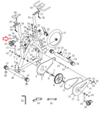 Bodysolid BFSB10 Best Fitness Stationary Bike Left Bracket BFSB-29-hydrafitnessparts