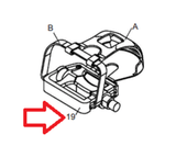 Bodysolid BFSB10 Best Fitness Stationary Bike Left Pedal BFSB-19-hydrafitnessparts