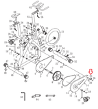 Bodysolid BFSB10 Best Fitness Stationary Bike Right Bracket BFSB-25-hydrafitnessparts