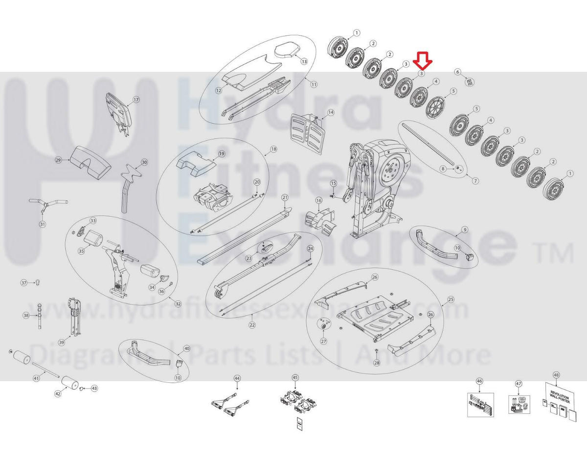 Bowflex 91181 Strength System Flex Pack Assembly- Resistance Disc Revo ...
