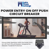 Bowflex BXT 116 Treadmill Power Entry On Off Push Circuit Breaker 15A 800-4775-hydrafitnessparts