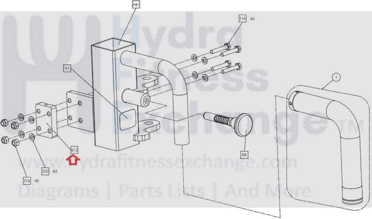 Cable Clamp Block 1000371229 Matrix Commercial Strength System ...