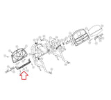 Cybex Arc Trainer - 600A Elliptical Console Back Plastic Cover PP620002-hydrafitnessparts