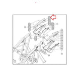 Cybex Arc Trainer 625AT 626AT 627AT Elliptical Right Top Rear Cover 625A-312-hydrafitnessparts