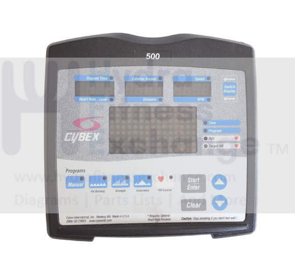 Cybex BikeMax R Recumbent Bike Display Console Panel-hydrafitnessparts