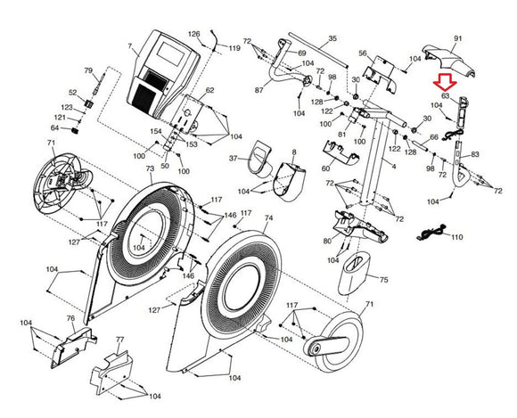 Epic FreeMotion A30E A32E A35E e6.2 e6.4 e6.7 Elliptical Left Grip 326232-hydrafitnessparts