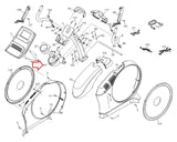 FreeMotion 545 550E Elliptical Rear Upright Receiver Cover MFR-316752 333634-hydrafitnessparts