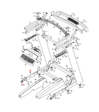 FreeMotion NordicTrack Treadmill Left Extension Leg with Wheel 361521 & 139090-hydrafitnessparts
