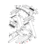 FreeMotion NordicTrack Treadmill Right Extension Leg with Wheel 361522 & 139090-hydrafitnessparts