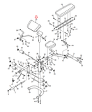 Gold's Gym GGBE196150 Strength System Curl Seat Pad 371298-hydrafitnessparts