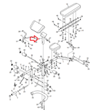 Gold's Gym GGBE196150 Strength System Seat Post Assembly Weldment 371253-hydrafitnessparts