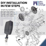 Gold's Gym Proform 390 280 Stationary Bike Left or Right Pedal Assembly 266524-hydrafitnessparts