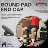 Gold's Gym Weider Strength System Round Mushroom Pad End Cap 280313-hydrafitnessparts