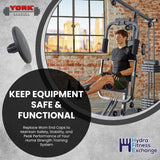 Gold's Gym Weider Strength System Round Mushroom Pad End Cap 280313-hydrafitnessparts