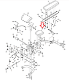 Gold's Gym XRS 20 - GGBE196150 Bench Seat Bottom 371254-hydrafitnessparts