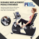 Health Rider Proform Reebok Stationary Bike Pedal Pair 916 Inch 231782 & 231781-hydrafitnessparts