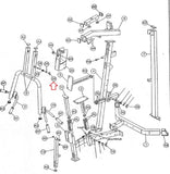 Hoist Fitness H210 Stack Gym Strength System Long pop pin Adjust 26-STD-SM129T-hydrafitnessparts