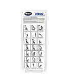 Hoist Fitness H500 Strength System Placard Weight Lifting Guide 26-STD-SX401-hydrafitnessparts