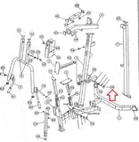 Hoist Fitness Strength System Short Pop Pin Adjust 26-STD-SM128T-hydrafitnessparts