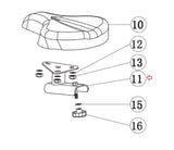 Horizon AFG Fitness Stationary Bike Seat Adjustable Pole Welding Set 1000352986-hydrafitnessparts