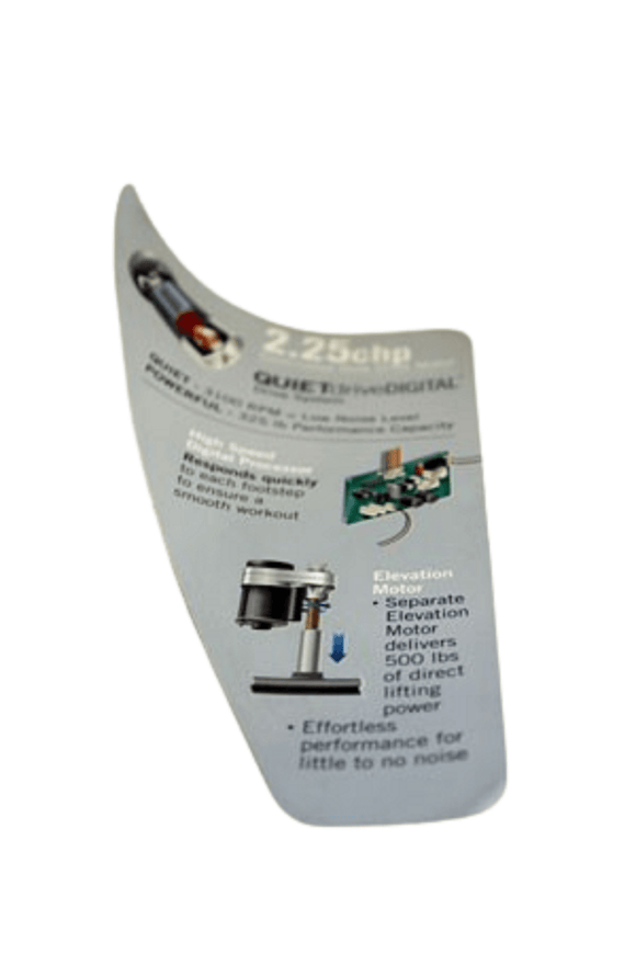 Horizon Fitness CSE4.6 30519 CST4.6 Treadmill Right Decal Motor Cover POP 060627-AX-hydrafitnessparts