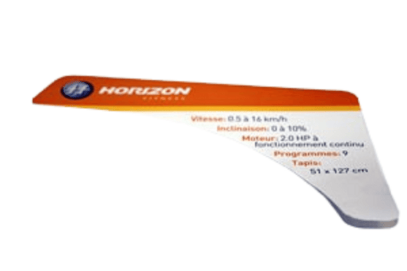 Horizon Fitness CT5.0 TM602B Treadmill Right Sticker Console 102136-hydrafitnessparts