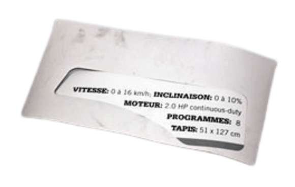 Horizon Fitness CT81 Treadmill Right Console Decal 079917-hydrafitnessparts