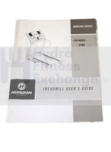 Horizon Fitness CT83 Treadmill Owner's Manual 079939