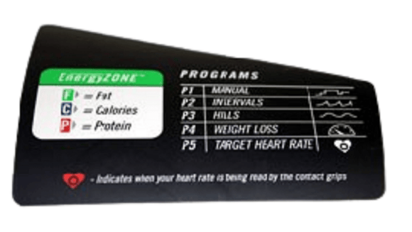 Horizon Fitness DT680 Treadmill Console Decal 039036-AX-hydrafitnessparts