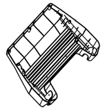 Horizon Fitness EP134B TM209 TM265 Treadmill Rear Console Shell 062529-AAX-hydrafitnessparts