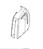 Horizon Fitness EP146 Elliptical Right Side Cover 052190-AAX-hydrafitnessparts