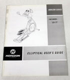 Horizon Fitness EP507 Elliptical Owner's User Manual 101966-hydrafitnessparts