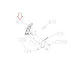 Horizon Fitness EP703 EP284 Elliptical Left Front Heart Rate Hand Sensor Pulse Set 1000374795-hydrafitnessparts