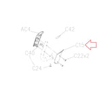 Horizon Fitness EP703 EP284 Elliptical Left Rear Plastic Cover Grip 1000374796-hydrafitnessparts