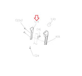 Horizon Fitness EP703 EP284 Elliptical Right Rear Hand Pulse Plastic Cover 1000374799-hydrafitnessparts